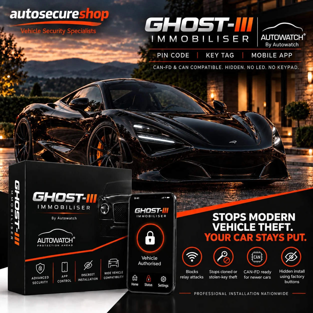 Autowatch Ghost-III immobiliser product image